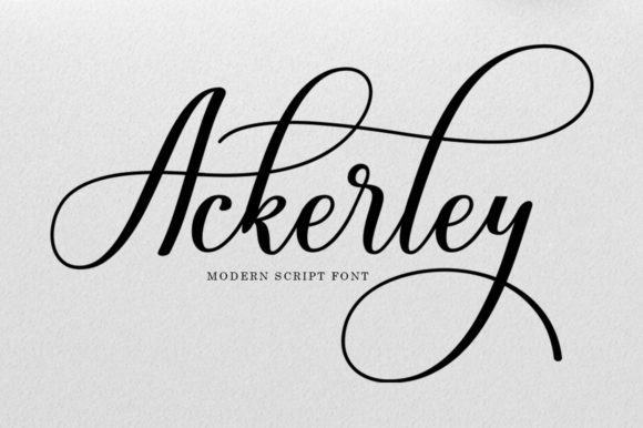 Ackerley: An Elegant Handwritten Font for Editorial Design