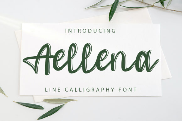 Aellena: A Refined Script Typeface for Editorial Design