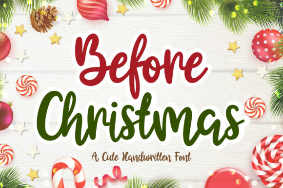 Before Christmas Font for Editorial Design
