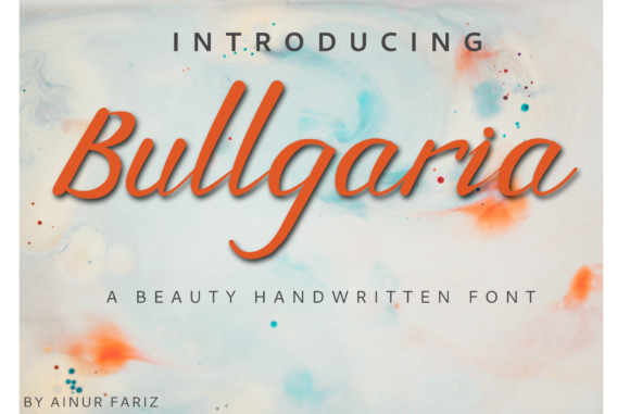Bullgaria Font: Elegant Script for Handmade Brands