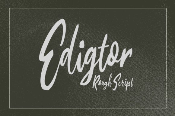 Edigtor: A Timeless Handwritten Typeface for Editorial Design