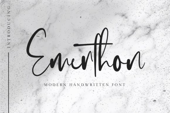 Emerthon: The Elegant Script Typeface for Editors