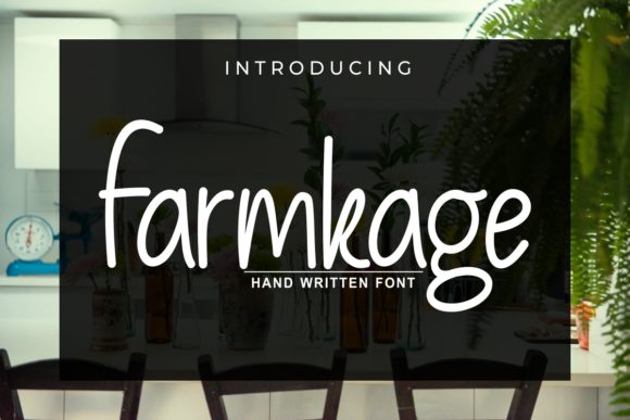 Farmkage: A Sweet Handwritten Font for Editorial Design