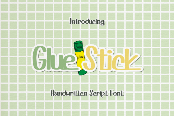 Glue Stick Font for Playful Brand Identity
