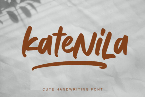 Katenila: A Joyful Script Handwritten Font for Editors
