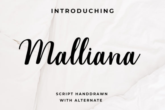 Malliana Font: Elegant Script for Handmade Brands