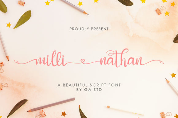 Milli Nathan Font for Creative Campaigns