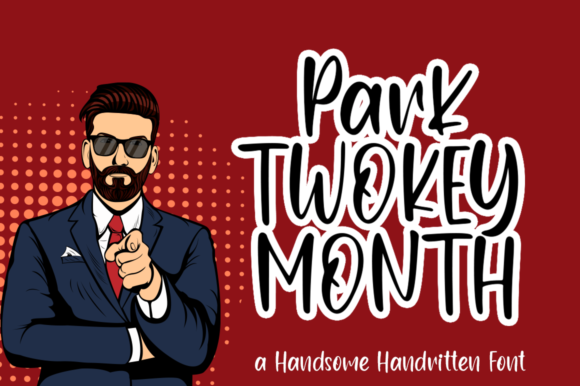 Park Twokey Month Typeface for Editorial Design