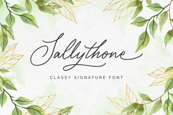 Sallythone: A Classy Signature Font for Web Design
