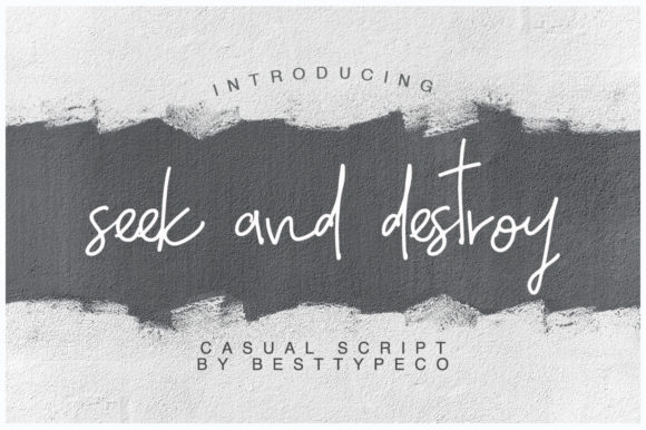 Seek and Destroy Font for Handmade Brands