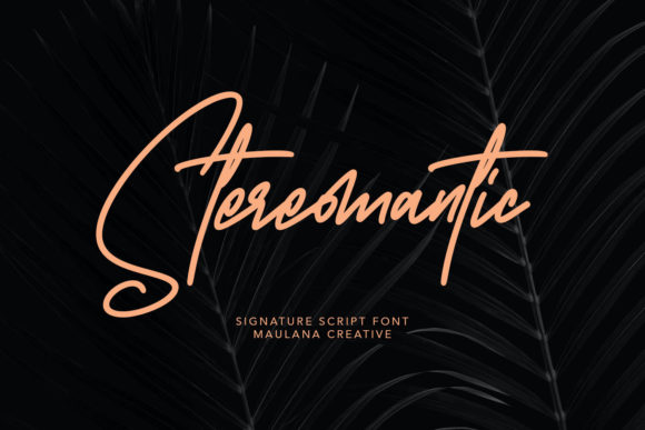 Stereomantic: A Brush Handwritten Font for Editorial Design