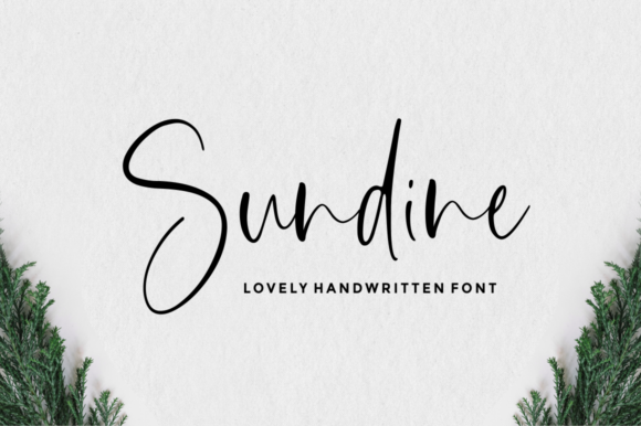 Sundine: A Handwritten Font for Modern Branding