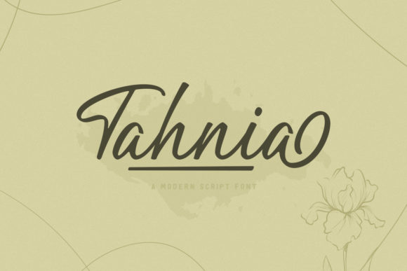 Tahnia Font: A Friendly Script for Modern Web Design