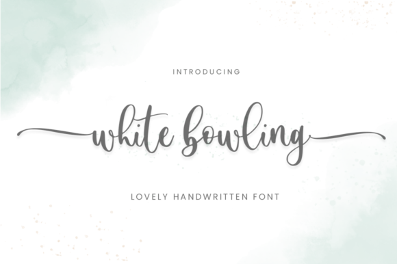 White Bowling Font for Modern Branding
