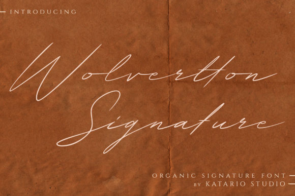 Wolvertton Signature: The Handwritten Font for Elegant Brands